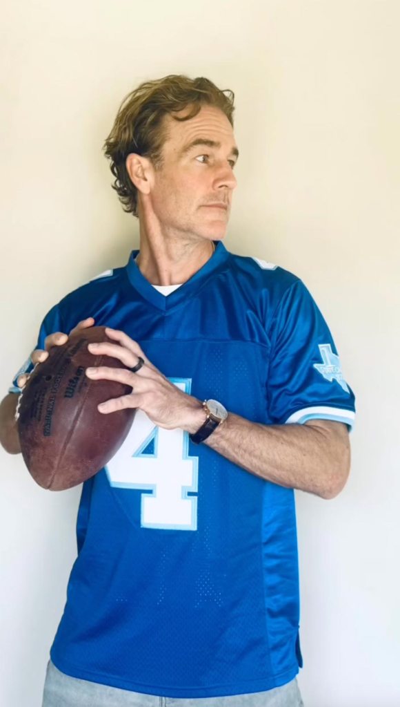 James Van Der Beek Sells Varsity Blues Jersey to Help the Financial Burden of Cancer