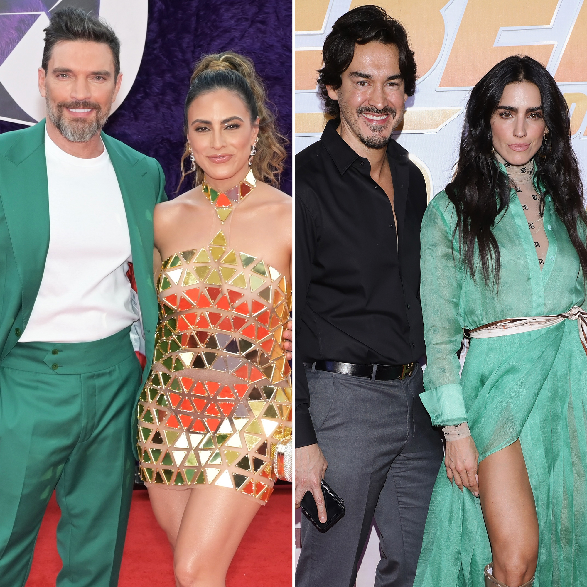 Las parejas de famosos Julian Gil con Valeria Martin y Bárbara de Regil con Fernando Schoenwald