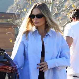 Margot Robbie Flashes Midriff Weeks After Giving Birth to First Child