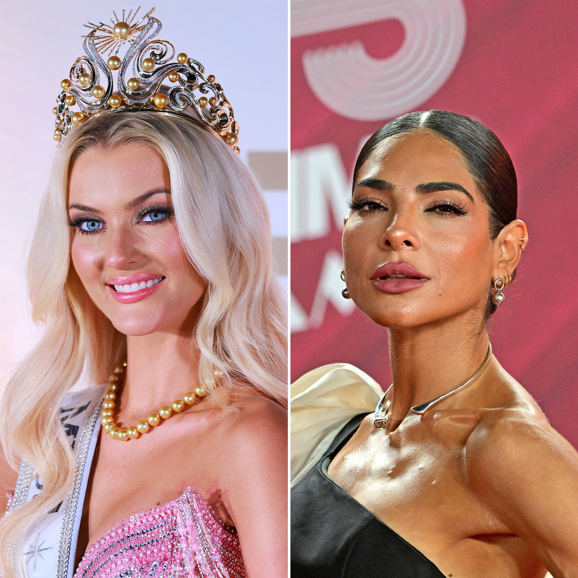 Miss Universo 2024 Victoria Kjaer Theilvin y Alejandra Espinoza
