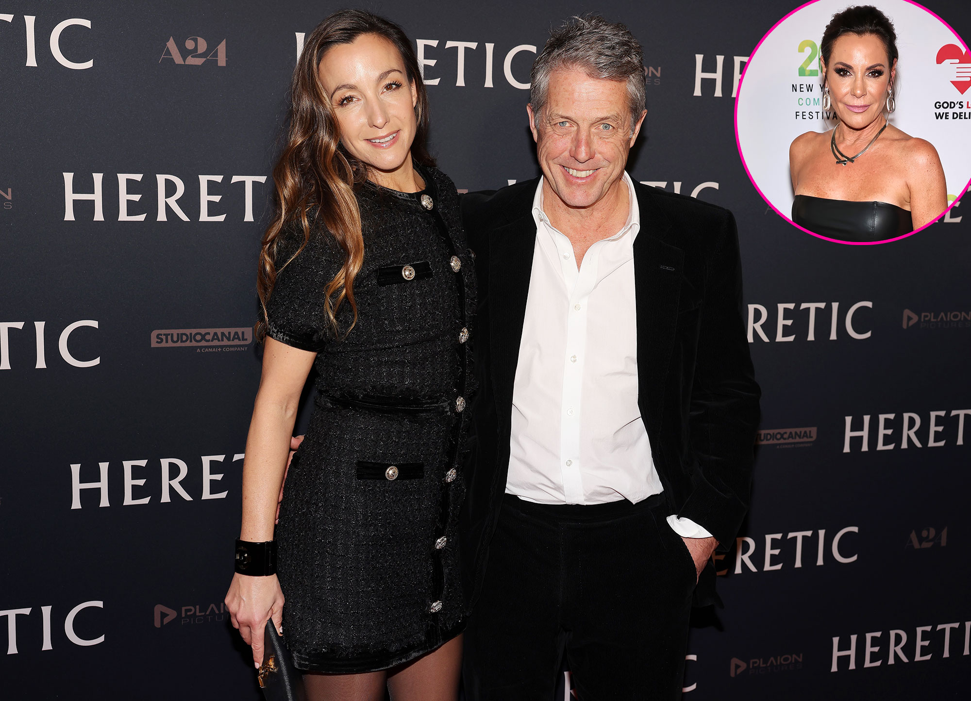 Promo Hugh Grant Enjoys Red Carpet Date Night With Wife Anna Eberstein After Luann De Lesseps Makeout Claims