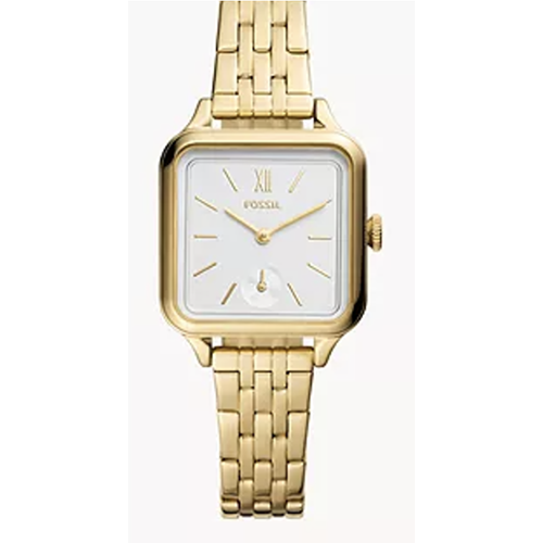 Colleen Three-Hand Gold-Tone Stainless Steel Watch