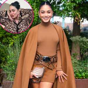 Vanessa Hudgens Cheetah Pajamas are So Cute She Doesnt Want to Change