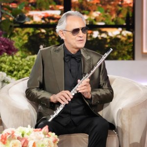 Us Weeklys Backstage Pass Andrea Bocelli Reveals Which Instrument He Plays Before Every Show
