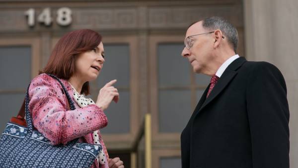 Carrie Preston Michael Emerson Preview Battle of Wits in Elsbeth 1st Look