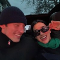 Dua Lipa and Callum Turner Hug Breathlessly on Christmas Home for the Holidays 737