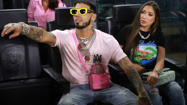 Anuel AA y Laury Saavedra.