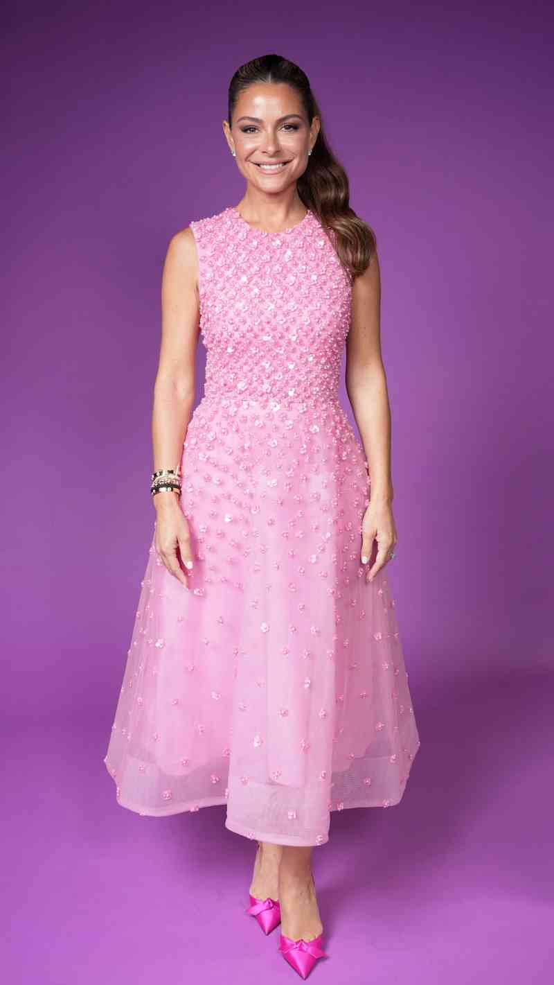 maria menounos pink dress Maria Menounos Cocktail Dress