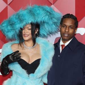 Rihanna, Her Huge ‘Monsters, Inc.’ Hat and ASAP Rocky Steal the Show at British Fashion Awards