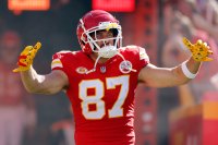 Jason Kelce Calls Bull on Why Travis Wears No. 87