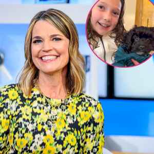 Savannah Guthrie Family Xmas card adopted a puppy