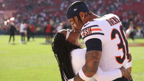 Simone Biles Kisses Husband on Game Day
