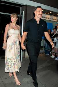 Taylor Swift and Travis Kelce Send Christmas Presents to Bandmate Chris Jones and Partner Sheawna Kiarav 740