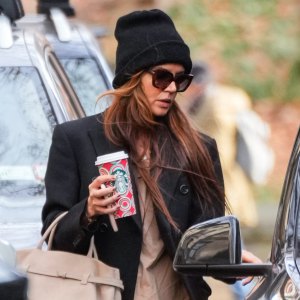 Katie Holmes is seen on December 8, 2024 in New York City.