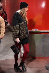 Taylor Swift attends Travis Kelces Chiefs vs. Bills AFC Championship Game