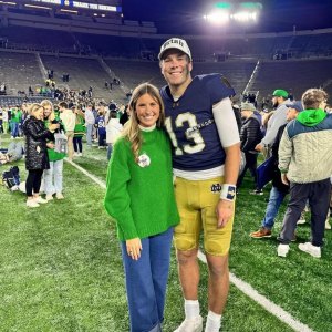 Notre Dame QB Riley Leonard and Girlfriend Molly Waldings Relationship Timeline