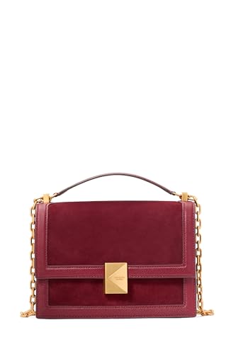Kate Spade New York Deco Pebbled Leather & Suede Chain Shoulder Bag