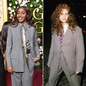 Ayo Edebiri Died Her Hair Red in Hotel Room for Julia Roberts Inspired Golden Globes Look