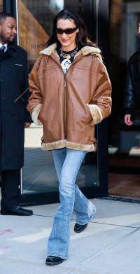 Bella Hadid In Winter Western Style in the City