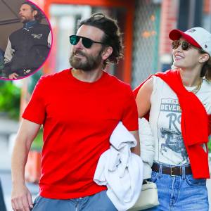 Bradley Cooper and Gigi Hadid Spotted Cheering on Philadelphia Eagles During NFL Playoff Game 870