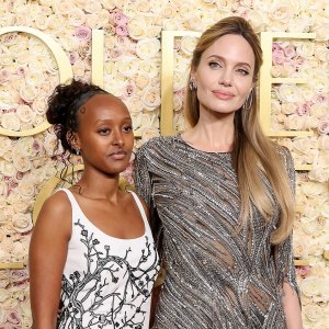 Feature Angelina Jolie Brings Zahara Jolie to 2025 Golden Globes After Finalizing Divorce