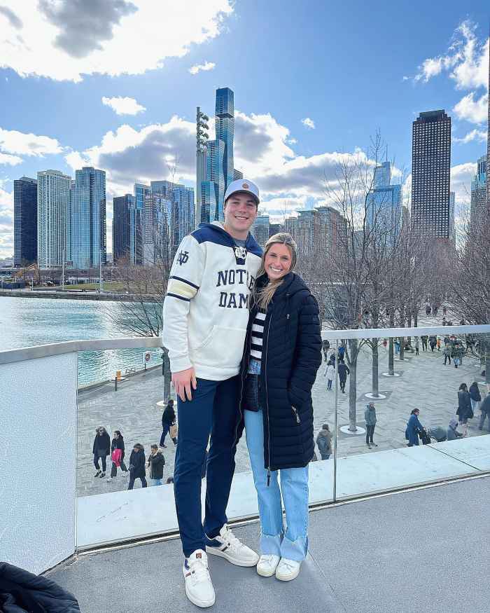 Riley Leonard’s Girlfriend Has ‘Pinch Me’ Moment After Notre Dame Win ...