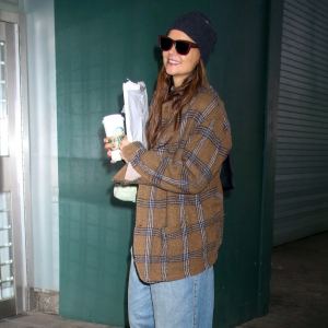 Katie Holmes is seen on January 12, 2025 in New York City.