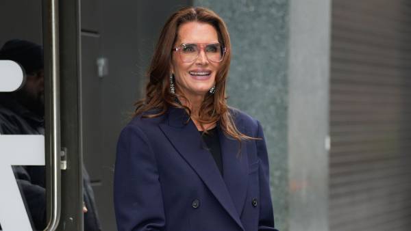 Brooke Shields is seen on January 13, 2025 in New York City.