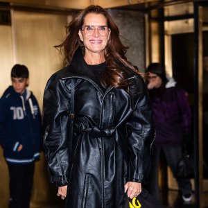 Brooke Shields Trench Coat