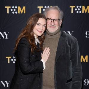 Drew Barrymore and Steven Spielberg