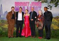 Hugh Grant Anna Eberstein's wife steps out in the cast of Premiere Bridget Jones