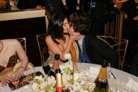 Kylie Jenner and Timothee Chalamet 2025 Golden Globes Kiss