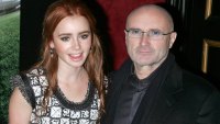 93180544 Lily Collins Shares Rare Photo of Dad Phil Collins on His 74th Birthday