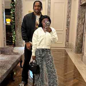 Simone Biles Rocks Super Fringed Jeans on Date Night With Johnathan Owens