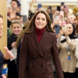 Catherine, Princess of Wales during a visit to The Royal Marsden Hospital on January 14, 2025 in London, England.