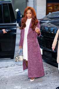 New York, New York - January 23: Keke Palmer is seen at Chelsea on January 23, 2025 in New York City. (Photo by thestewartofny/gc images)