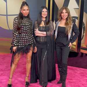 Alejandra Espinoza, Laura Pausini y Thalía en Premio Lo Nuestro 2025