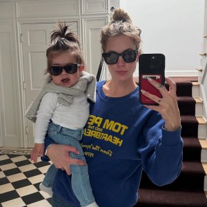 Feature Ashley Benson Shares 1st Look at 11-Month-Old Daughter Aspen Face