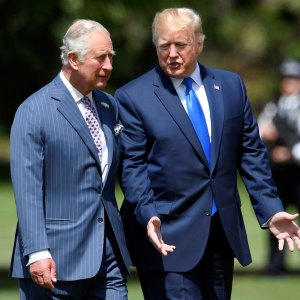 King Charles III and President Donald Trump