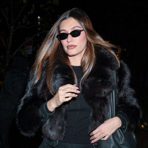 Hailey Bieber is seen on the Upper East Side on January 31, 2025 in New York City.