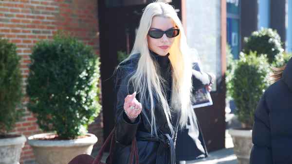 Anya Taylor-Joy in brown coat