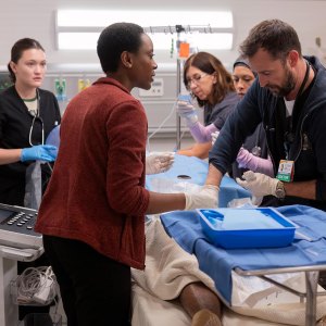 Isa Briones Breaks Down The Pitt s Extensive Efforts to Be Medically Accurate Bootcamp and More 818 isa briones tracy ifeachor noah wyle