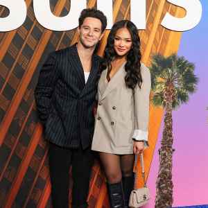 Jenn Tran and Sasha Farber Dress Up for Suits LA Premiere Date Night