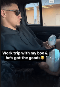 Patrick Mahomes carries Brittany's breast milk by car