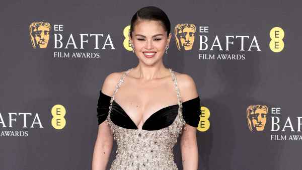 Selena Gomez Sparkles in Curve-Hugging Gown at BAFTA Awards