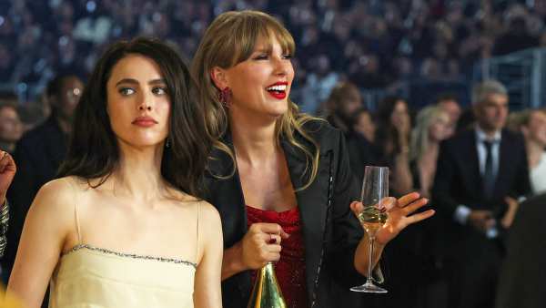 Taylor Swift Dances With Champagne Bottle in Hand at 2025 Grammy Awards