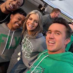 Rob McElhenney, Kaitlin Olson, Quinta Brunson, Tyler James Williams