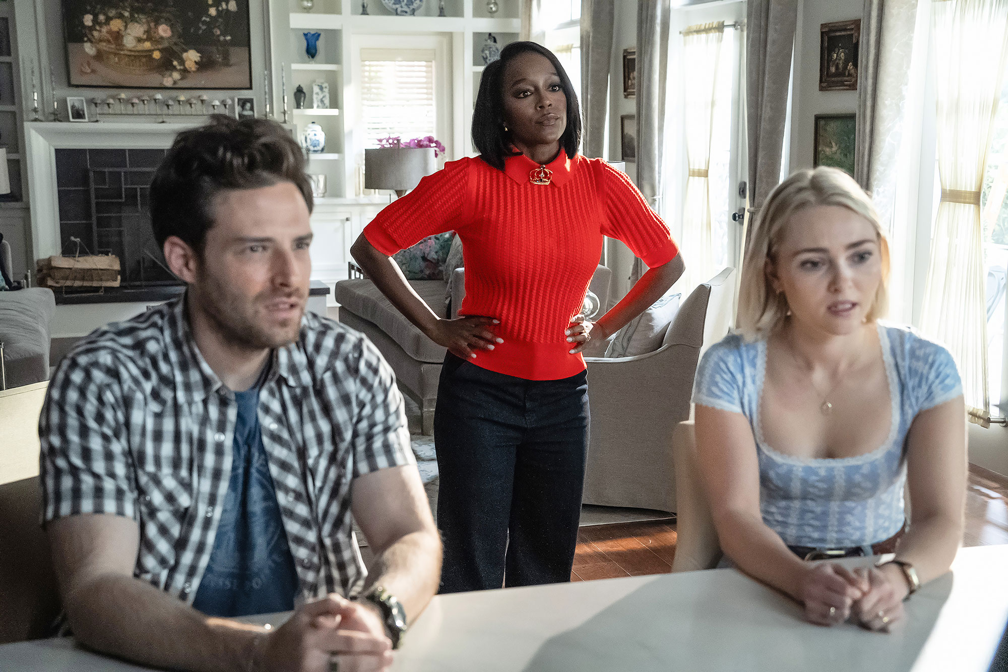 Ben Rappaport Aja Naomi King and AnnaSophia Robb Grosse Pointe Garden Society
