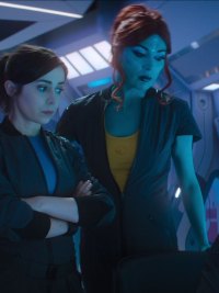 The crew of the USS Callister weigh their options in Black Mirror Season 7.