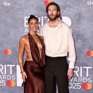Calvin Harris Goes Scruffy at 2025 Brits With Wife Vick Hope